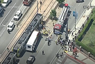 More than 50 injured in crash between LA Metro train and USC shuttle bus